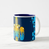 Tasse 2 Couleurs Jeûnent le café d'aspiration (Devant droit)