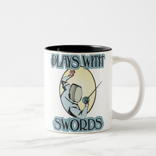 Tasse 2 Couleurs Jeux avec des épées (Droit)