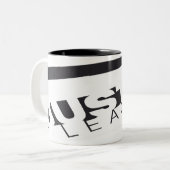 Tasse 2 Couleurs JL B/W biaisé (Devant gauche)