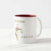 Tasse 2 Couleurs Jn 3:16 (Devant droit)
