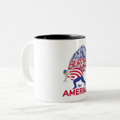 Tasse 2 Couleurs Joe Biden Burden Pour L'Amérique (Devant gauche)