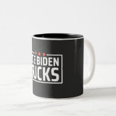 Tasse 2 Couleurs joe Biden Sucks (Devant droit)