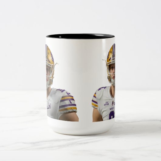 Tasse 2 Couleurs joe burrow (Centre)