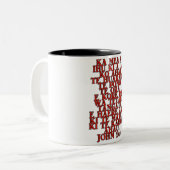 Tasse 2 Couleurs John 14:6 Maori (Devant gauche)