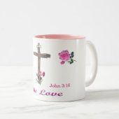 Tasse 2 Couleurs john 3:16 (Devant droit)