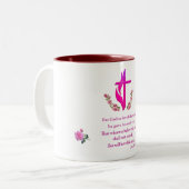 Tasse 2 Couleurs John 3:16 (Devant gauche)