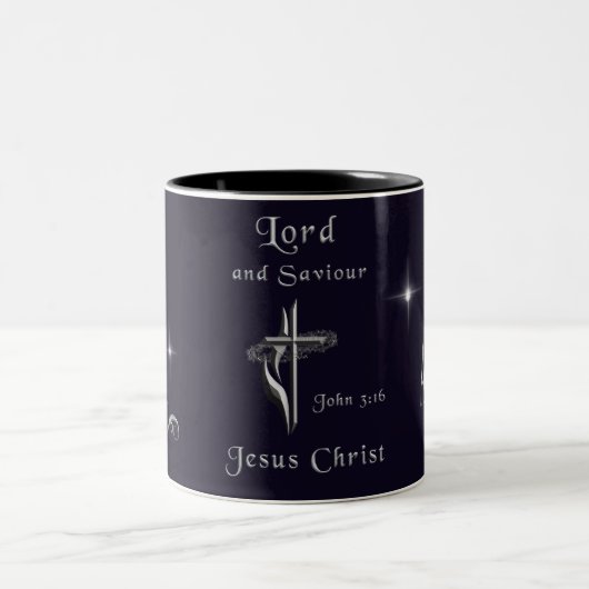Tasse 2 Couleurs John 3:16 (Centre)