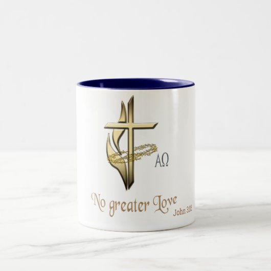 Tasse 2 Couleurs John 3:16 (Centre)