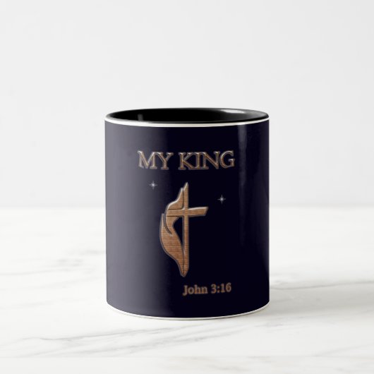 Tasse 2 Couleurs John 3:16 (Centre)