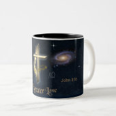 Tasse 2 Couleurs John 3:16 (Devant droit)