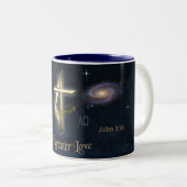 Tasse 2 Couleurs John 3:16 (Devant droit)