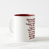 Tasse 2 Couleurs John 3:16 Hongrois (Devant gauche)