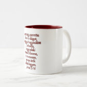 Tasse 2 Couleurs John 3:16 Hongrois (Devant droit)