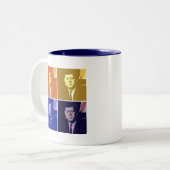 Tasse 2 Couleurs John F Kennedy (Devant gauche)