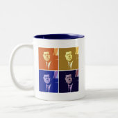 Tasse 2 Couleurs John F Kennedy (Gauche)