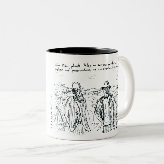Tasse 2 Couleurs John Muir et Teddy Roosevelt (Devant droit)