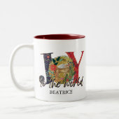 Tasse 2 Couleurs Joie Au Monde Nativité Noël (Gauche)