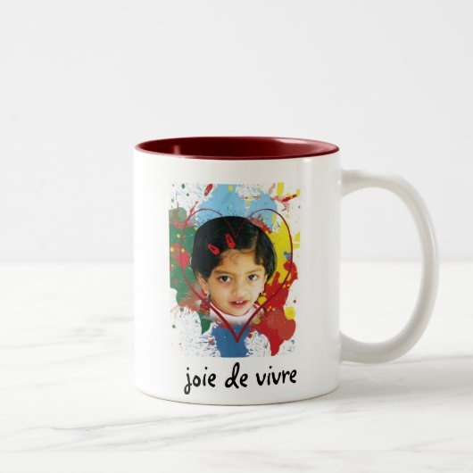 Tasse 2 Couleurs joie de vivre (Droit)