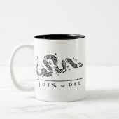 Tasse 2 Couleurs Joignez ou mourez (Gauche)