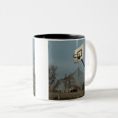 Tasse 2 Couleurs Joli basket-ball (Devant droit)