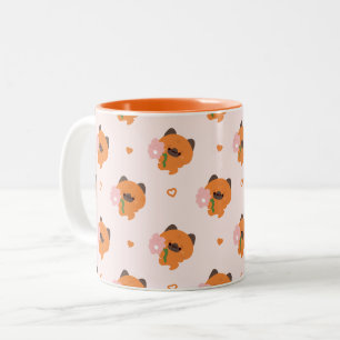 Tasse 2 Couleurs Joli Berger Allemand romantique