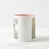 Tasse 2 Couleurs Joli chat blanc (Centre)
