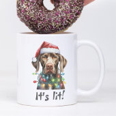 Tasse 2 Couleurs Joli chien Script moderne Aquarelle Fantastique No