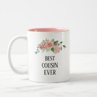 Joli cousin floral personnalisé