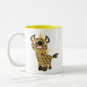 Tasse 2 Couleurs Joli dessin souriant Hyena Magnet (Gauche)