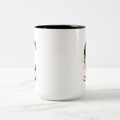 Tasse 2 Couleurs Joli monogramme initial C (Centre)
