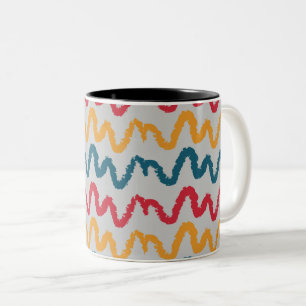 Tasse 2 Couleurs Joli Motif Abstrait