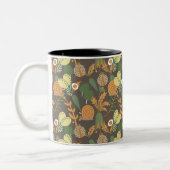 Tasse 2 Couleurs Joli motif floral (Gauche)