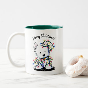 Tasse 2 Couleurs Joli Noël Westie KiniArt