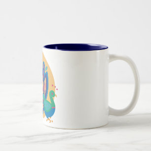 Tasse 2 Couleurs Joli Peacock One