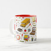 Tasse 2 Couleurs Joli professeur (Devant gauche)