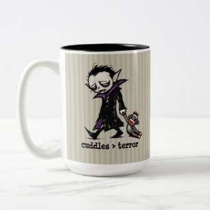 Tasse 2 Couleurs Joli singe chaussette monstre vampire jouet phrase