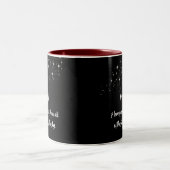 Tasse 2 Couleurs Joli Starry Blanc & Noir Je t'aime (Centre)
