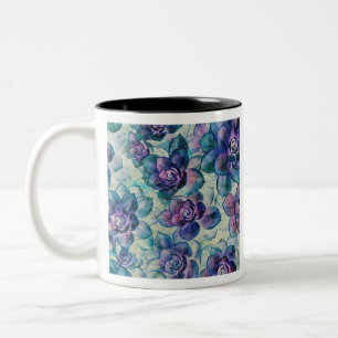 Tasse 2 Couleurs Joli #Succulent Plantes