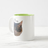 Tasse 2 Couleurs Joli tabby kitty cat (Devant gauche)