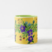 Tasse 2 Couleurs Joli vert et jaune doré (Centre)