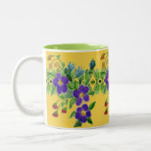 Tasse 2 Couleurs Joli vert et jaune doré (Gauche)