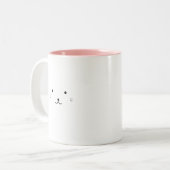 Tasse 2 Couleurs Joli visage de l'ours (Devant gauche)
