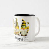 Tasse 2 Couleurs Jolie Abeille/Gnome (Devant droit)