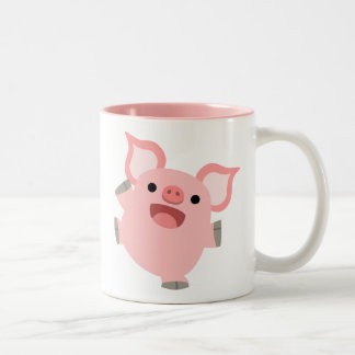 Tasse 2 Couleurs Jolie caricature Cochon