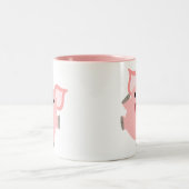 Tasse 2 Couleurs Jolie caricature Cochon (Centre)