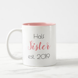 Tasse 2 Couleurs Jolie demi-soeur Fille personnalisée