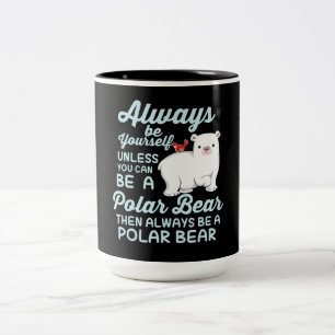 Tasse 2 Couleurs Jolie Ice Porte Un Ours Polaire Lover