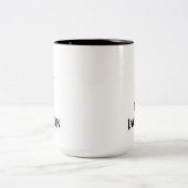 Tasse 2 Couleurs Jolie initiale monogramme J (Centre)