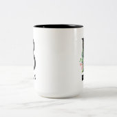 Tasse 2 Couleurs Jolie initiale monogrammée B (Centre)