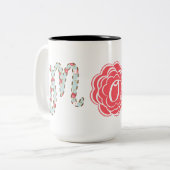 Tasse 2 Couleurs Jolie maman Floral (Devant gauche)